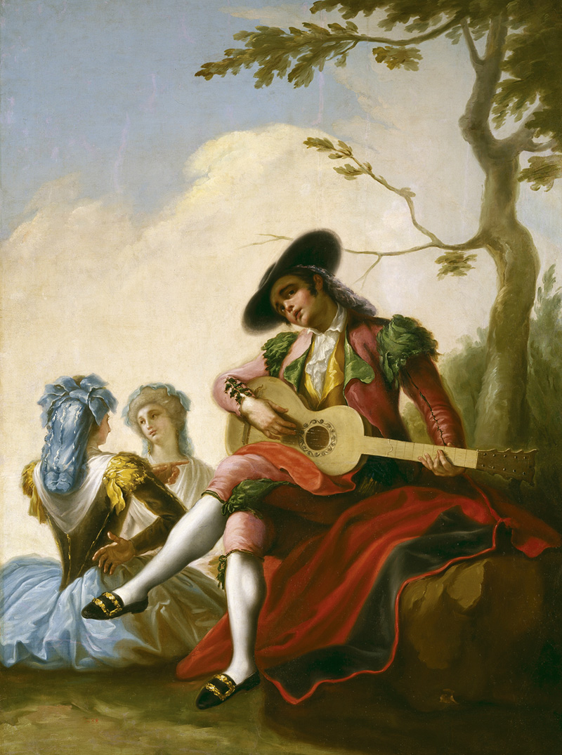 the guitar man by Ramón Bayeu y Subias